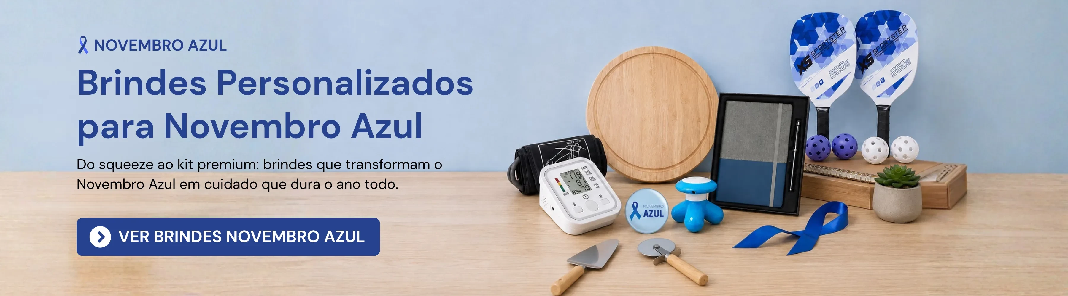 Novembro Azul 2026 - Categoria de Brindes