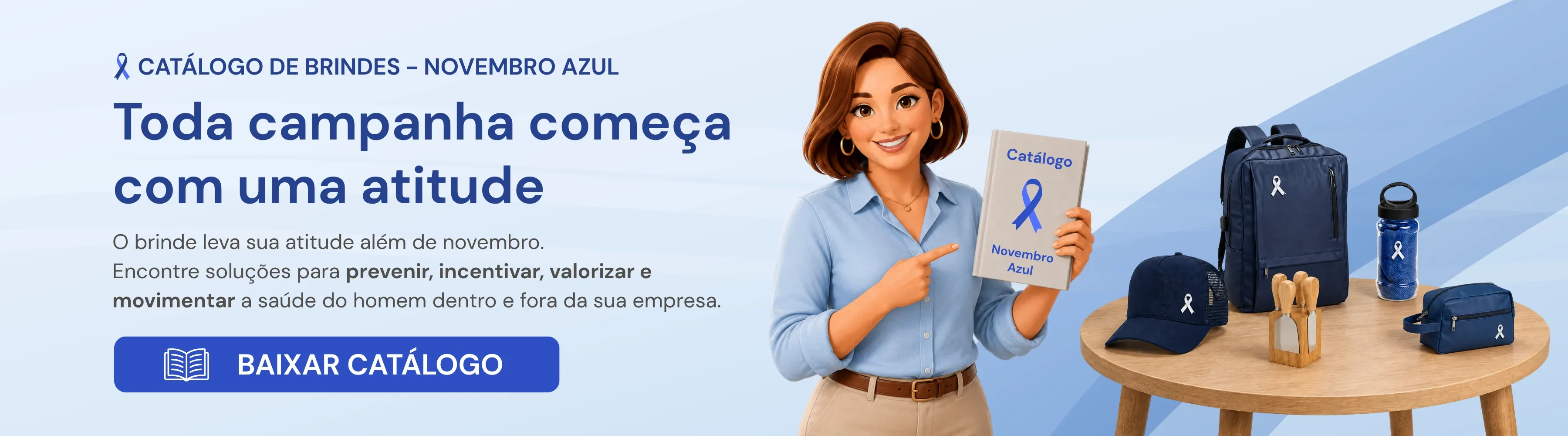Brindes Catálogo Novembro Azul 2026