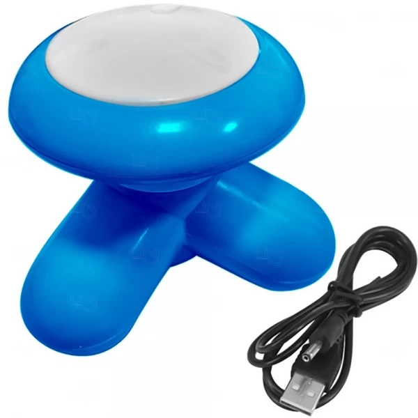 Massageador Usb Color Personalizado Azul
