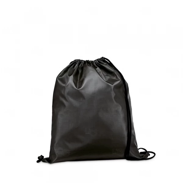 Sacochila TNT Personalizada - 41 x 37 cm Preto
