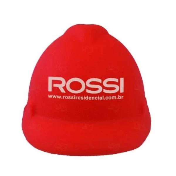 Capacete Anti Stress Personalizado Vermelho