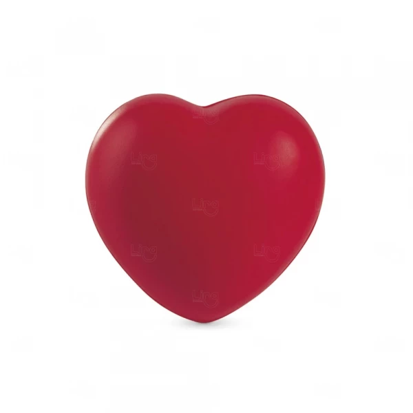Coração Anti-stress Personalizada Vermelho