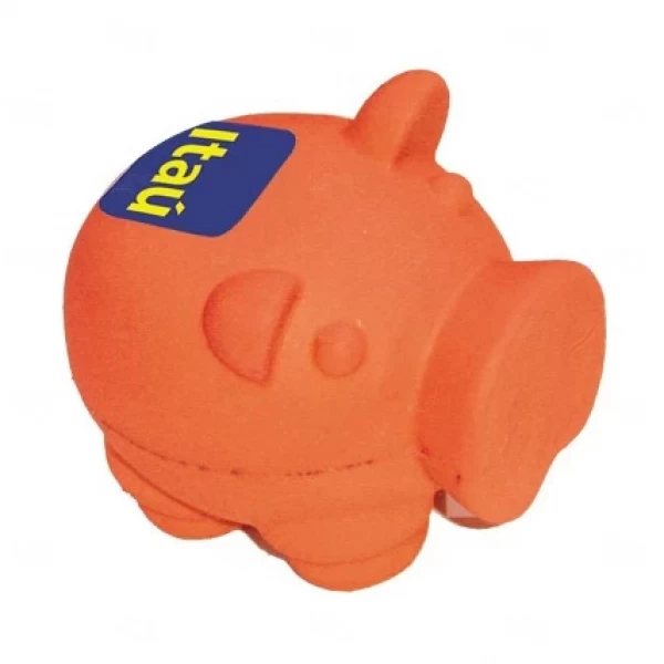 Porco Anti Stress Personalizado Laranja