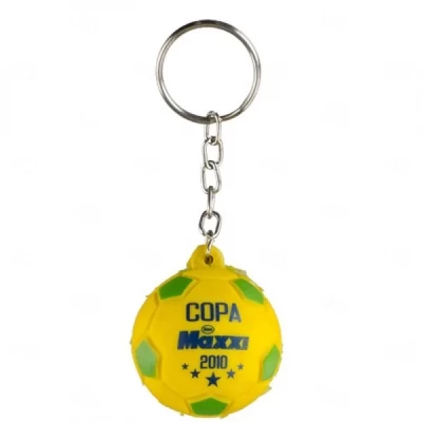 Chaveiro Bola De Futebol Personalizado Amarelo