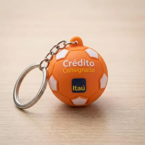 Chaveiro Bola de Futebol Personalizado