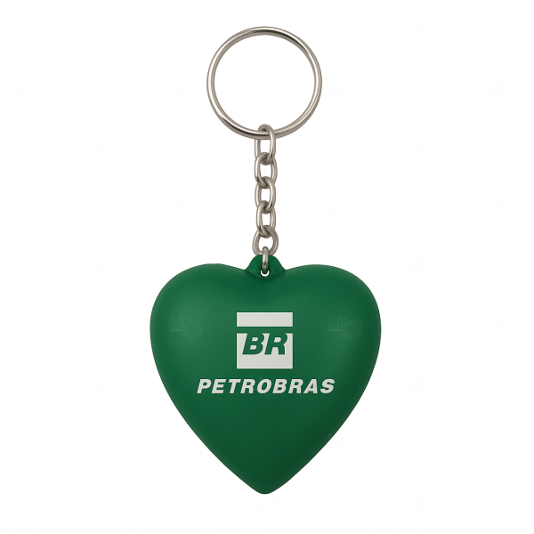 Chaveiro Coração em Vinil Personalizado 