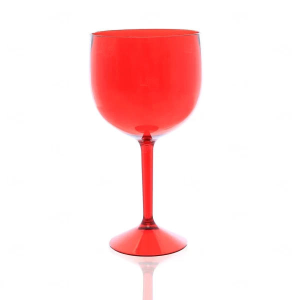 Taça de Gin Acrílica Personalizada  - 550ml Vermelho