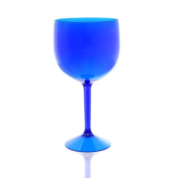Taça de Gin Acrílica Personalizada  - 550ml Azul