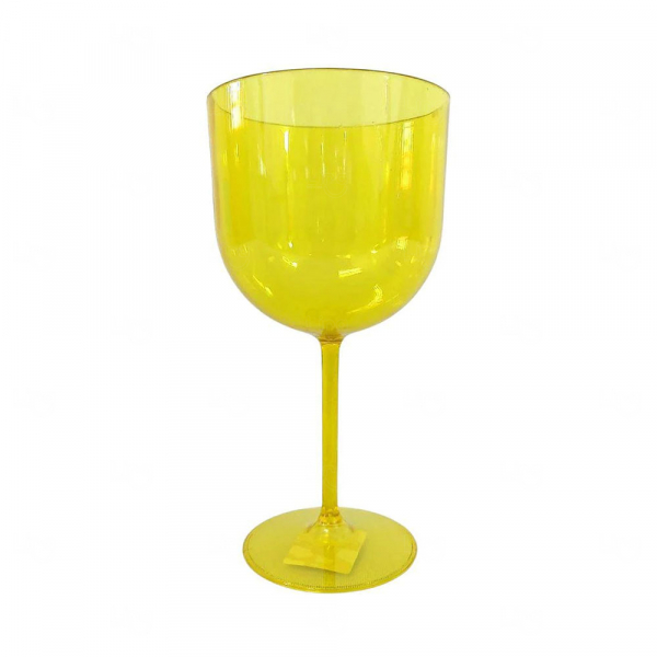 Taça de Gin Acrílica Personalizada  - 550ml Amarelo