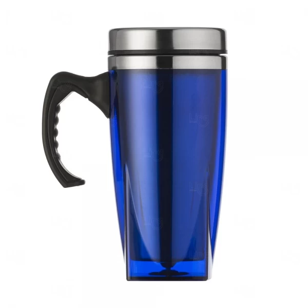 Caneca Personalizada de Inox - 450ml Azul