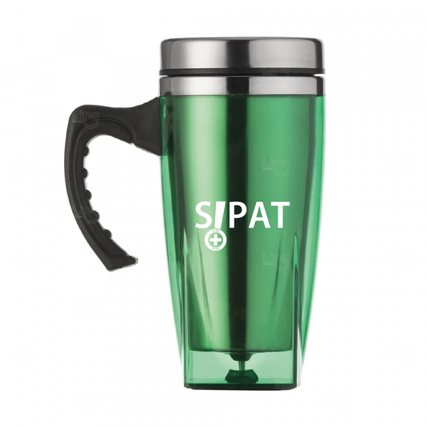 Caneca Personalizada de Inox - 450ml Verde