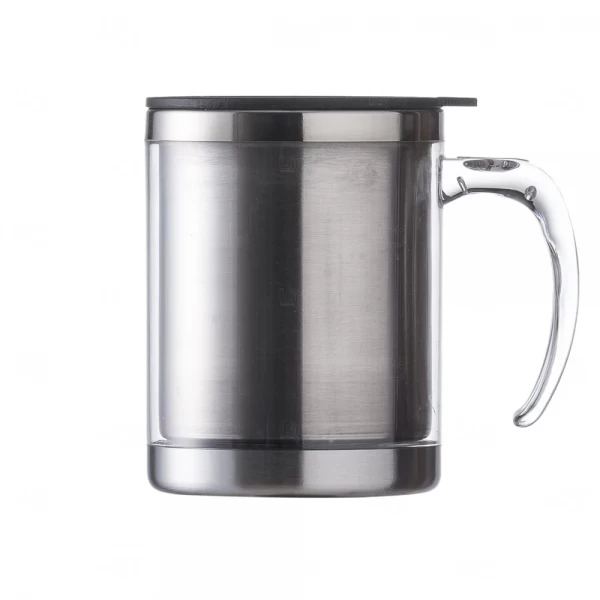 Caneca Personalizada De Inox Colorido - 400ml Transparente