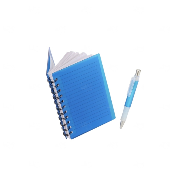 Caderno com Caneta Personalizada - 16,1 x 14,8 cm 