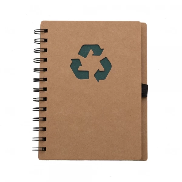 Caderno Ecológico Personalizado - 18 x 11,5 cm Verde
