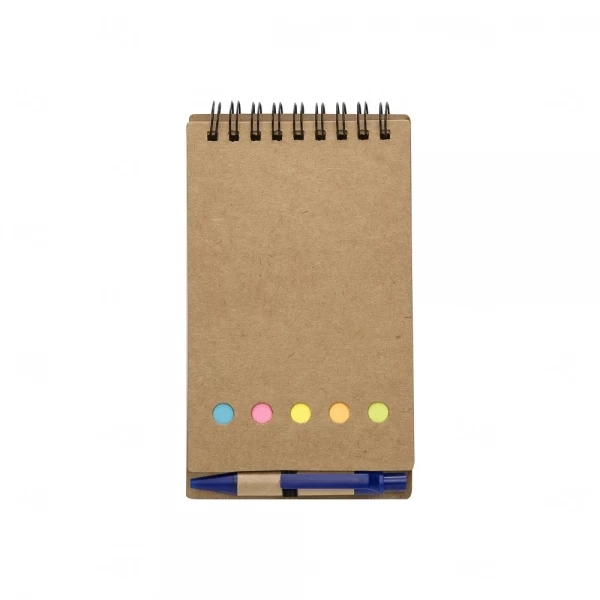 Bloco De Anotações Eco e Post It Personalizado - 15,8 x 8,8 cm Azul