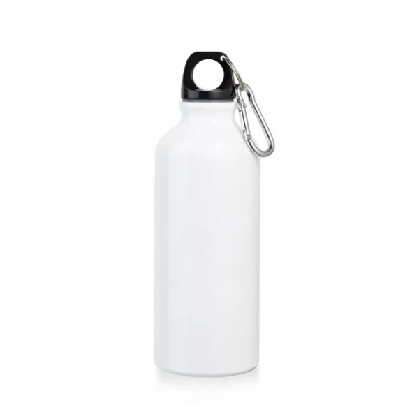 Garrafa de Aluminio Metalizada Personalizada - 500ml Branco