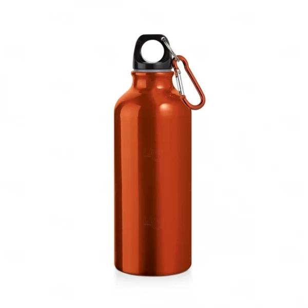 Garrafa de Aluminio Metalizada Personalizada - 500ml Laranja