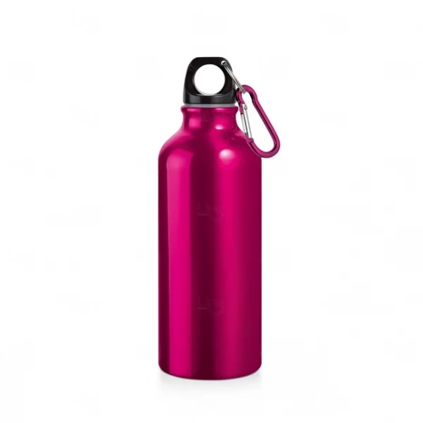 Garrafa de Aluminio Metalizada Personalizada - 500ml Rosa