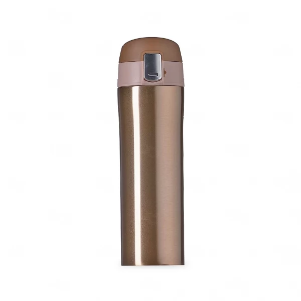 Squeeze Personalizada Térmica de Metal C/ Trava - 450ml Dourado