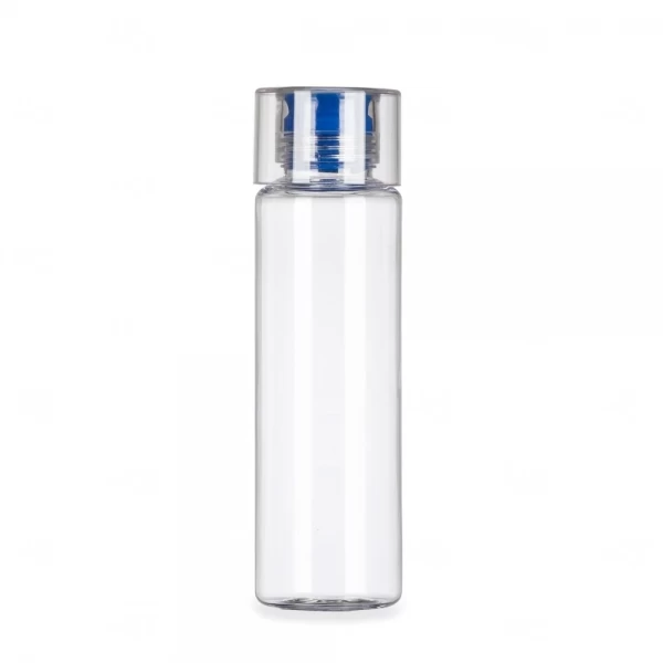 Garrafa Personalizada de Plástico - 600ml Transparente e Azul