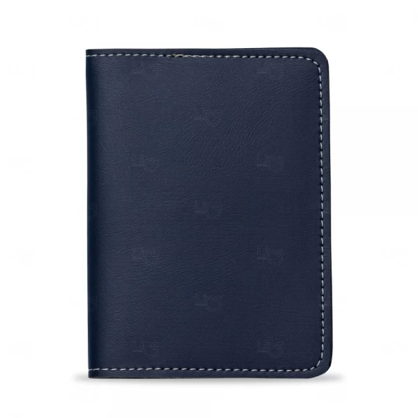 Porta Passaporte Bidins Personalizado - 20,5 x 13,7 cm Azul Marinho