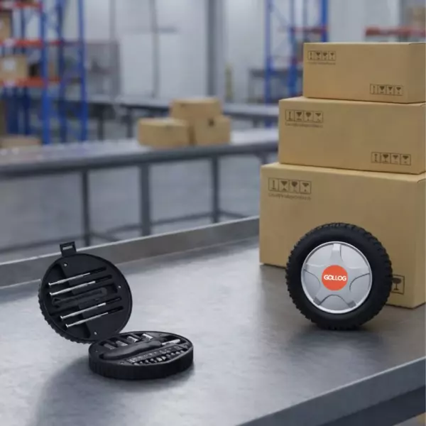 Mini Kit de Ferramentas Personalizado - 20 Peças com Estojo Pneu