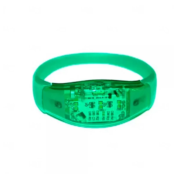 Pulseira Personalizada Musical LED Verde