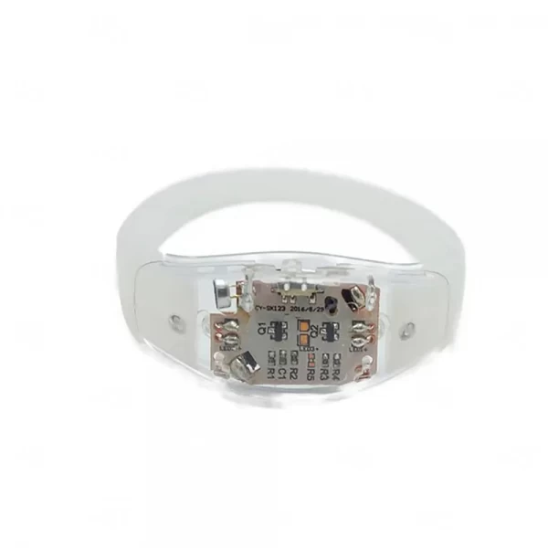 Pulseira Personalizada Musical LED Transparente