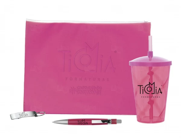 Kit Boas Vindas Faculdade Personalizado Rosa