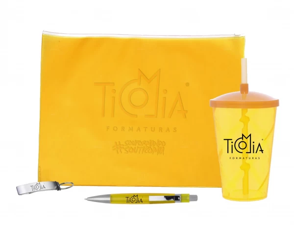 Kit Boas Vindas Faculdade Personalizado Amarelo