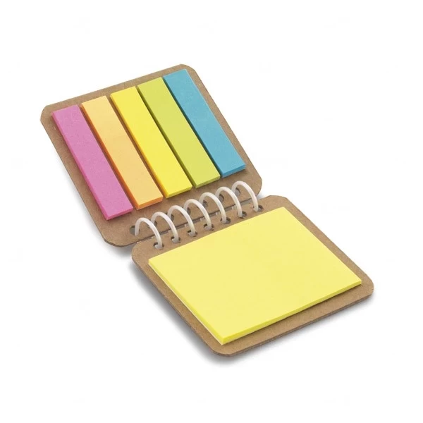 Bloco De Notas Personalizado Ecológico Com Post-It - 7,5 x 7 cm Kraft