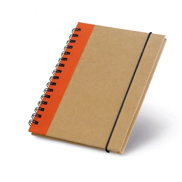 Caderno Personalizado  Ecológico - 14 x 10,5 cm Laranja