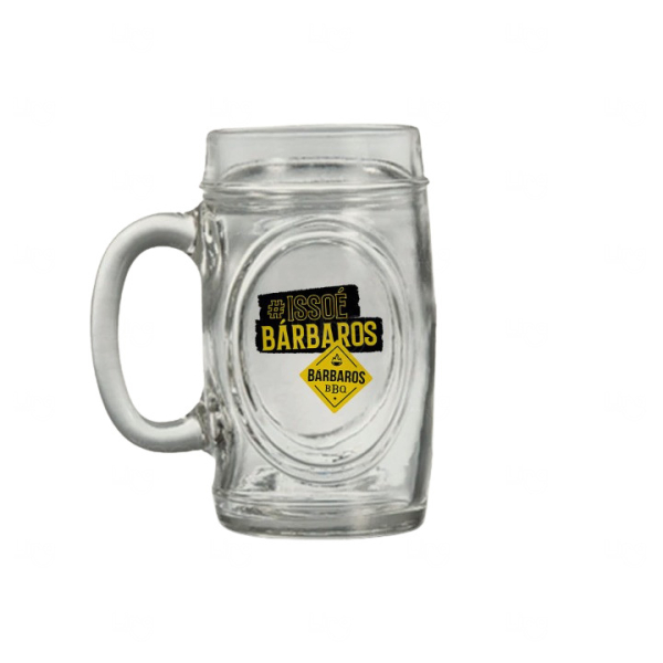 Caneca de Vidro Chopp 475ml Personalizada 