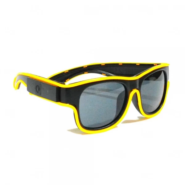 Óculos Luminoso Neon Personalizado Amarelo