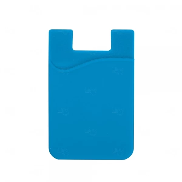 Adesivo Porta Cartão p/ Celular Personalizado Azul Claro