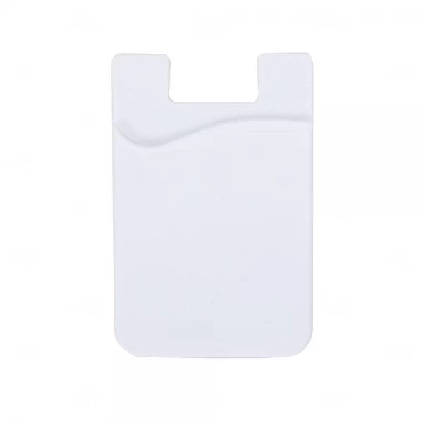 Adesivo Porta Cartão p/ Celular Personalizado Branco
