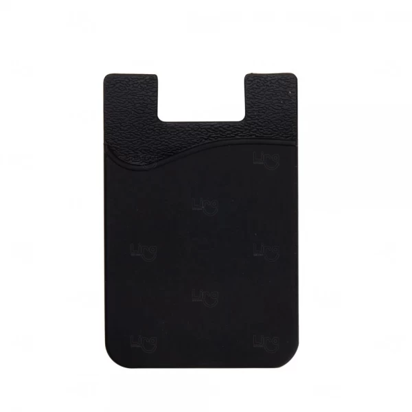 Adesivo Porta Cartão p/ Celular Personalizado Preto