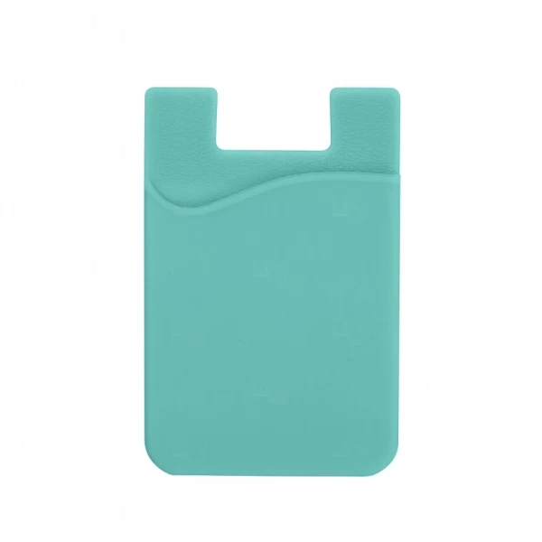 Adesivo Porta Cartão p/ Celular Personalizado Verde água