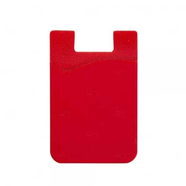 Adesivo Porta Cartão p/ Celular Personalizado Vermelho