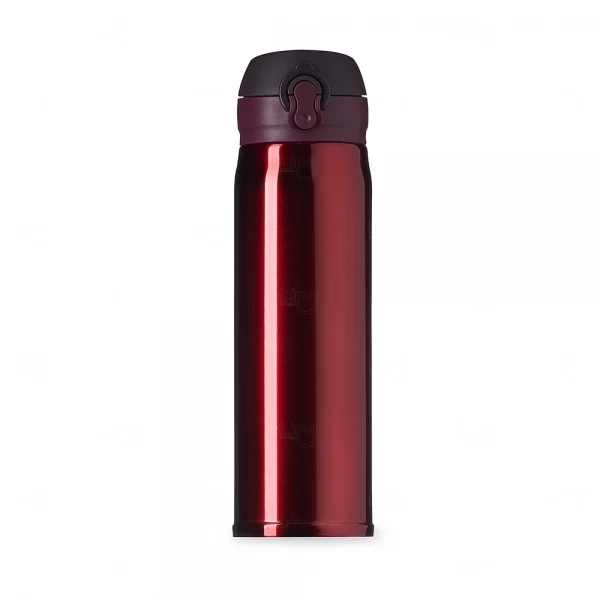 Squeeze Personalizada Térmica de Metal - 400ml Vermelho