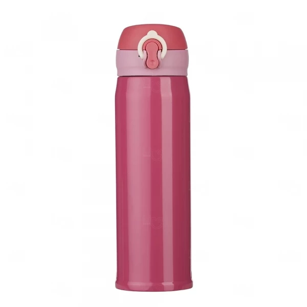 Squeeze Personalizada Térmica de Metal - 400ml Rosa Escuro