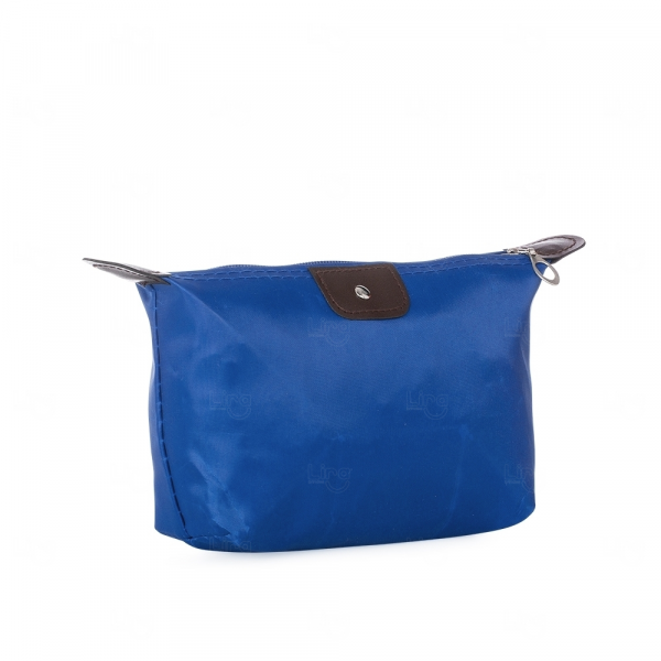 Nécessaire Personalizada de Nylon Azul Escuro