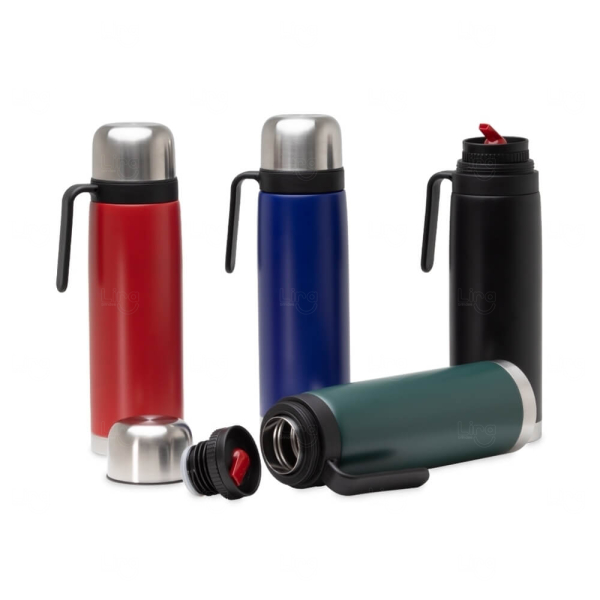 Garrafa Térmica Inox com Dosador Personalizada 