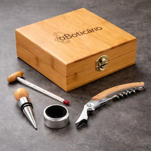 Kit Vinho Ecológico Personalizado - 4 Peças