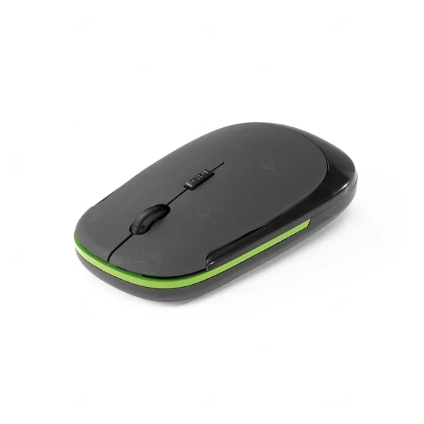 Mouse Sem fio Personalizado Verde