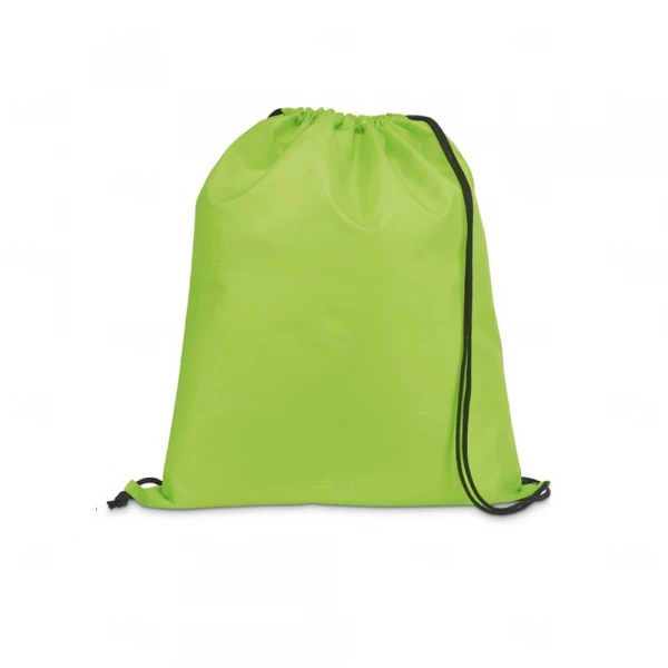 Sacochila Nylon Personalizada - 35 x 41 cm Verde Claro
