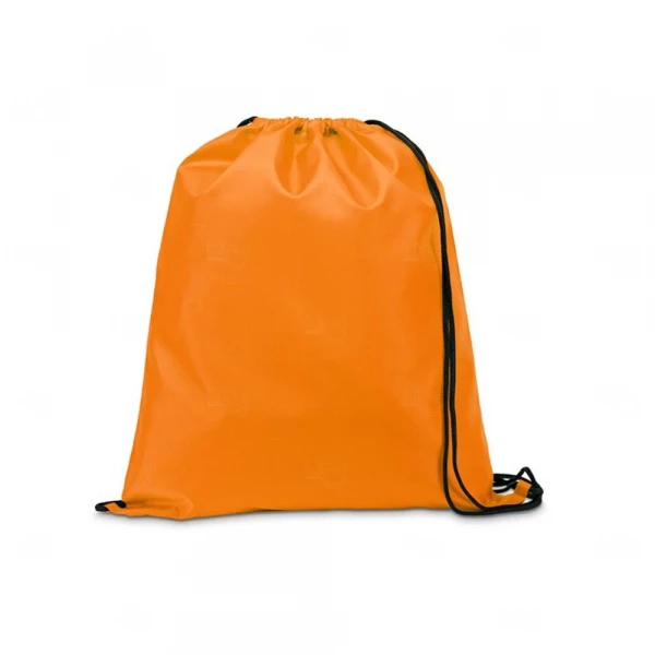 Sacochila Nylon Personalizada - 35 x 41 cm Laranja