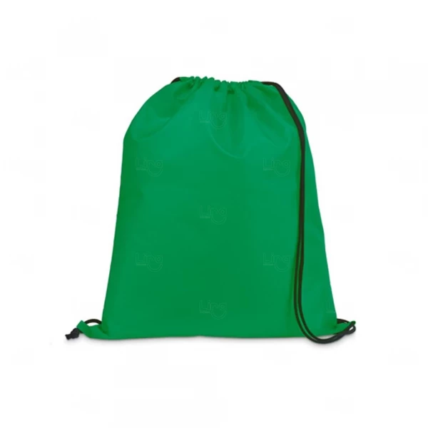 Sacochila Nylon Personalizada - 35 x 41 cm Verde