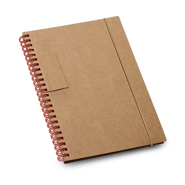 Caderno Personalizado Ecológico  - 18 x 14 cm Vermelho
