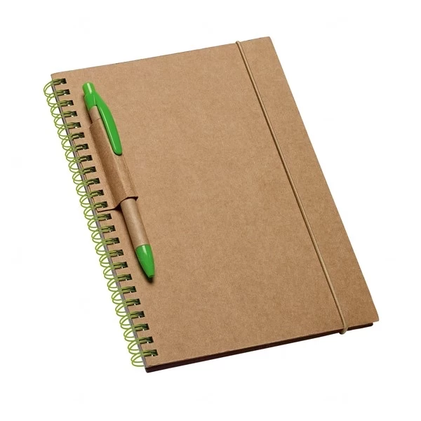 Caderno Personalizado Ecológico  - 18 x 14 cm Verde